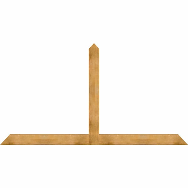 Ekena Millwork Portland Rough Sawn Timber Gable Bracket, Western Red Cedar, 108"W x 58"H x 4"D x 6"F, 13/12 Pitch GBW108X58X0406POR00RWR - main